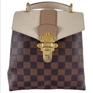 Louis Vuitton Clapton Backpack Damier Ebene Creme
